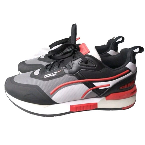 Puma Mirage Tech Shoes Mens 9 Black High Risk Red 381118 04 main image 8